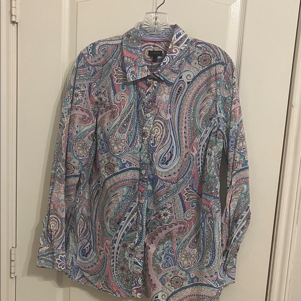 Talbots Multicolor Paisley Blouse - Picture 2 of 11